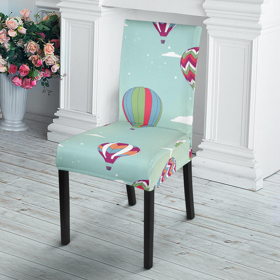 Hot Air Balloon Design Pattern Dining Chair Slipcover