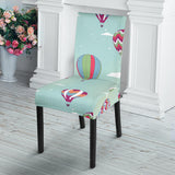 Hot Air Balloon Design Pattern Dining Chair Slipcover