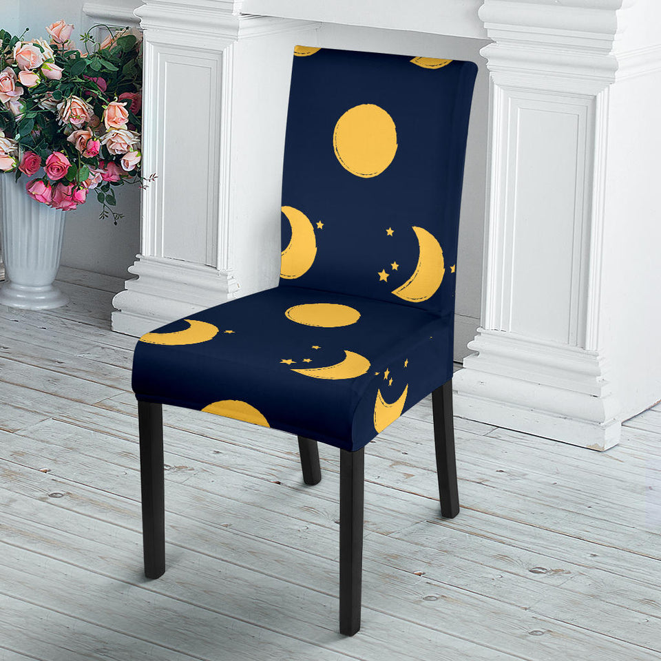 Moon Star Pattern Dining Chair Slipcover