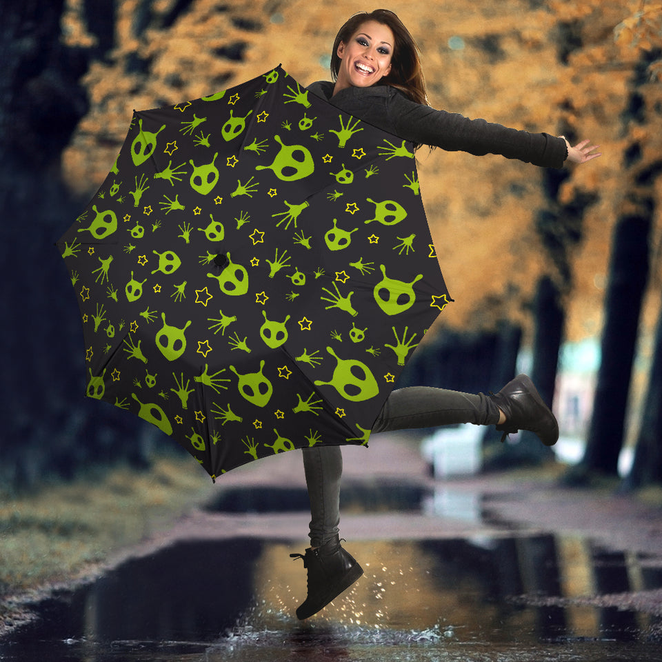 Alien Pattern Print Design 02 Umbrella