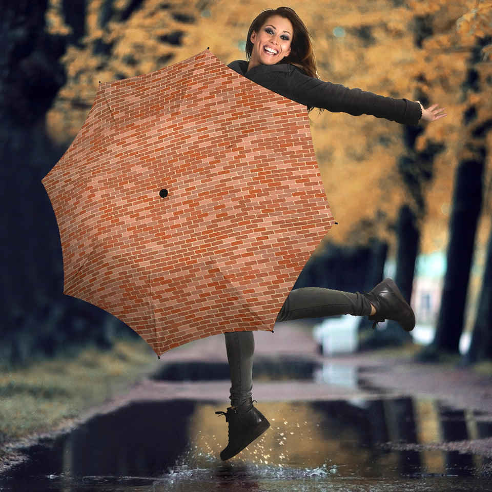Brick Printed Pattern Print Design 02 Umbrella
