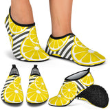 Slice Of Lemon Design Pattern Aqua Shoes