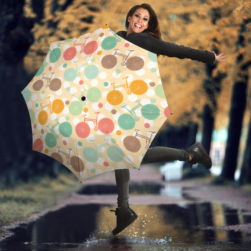 Bicycle Pattern Print Design 01 Umbrella