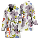 Cute Koalas Teapots Tea Women'S Bathrobe