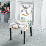 Windmill Pattern Dining Chair Slipcover