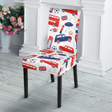 British Pattern Print Design 03 Dining Chair Slipcover