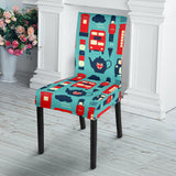 British Pattern Print Design 04 Dining Chair Slipcover
