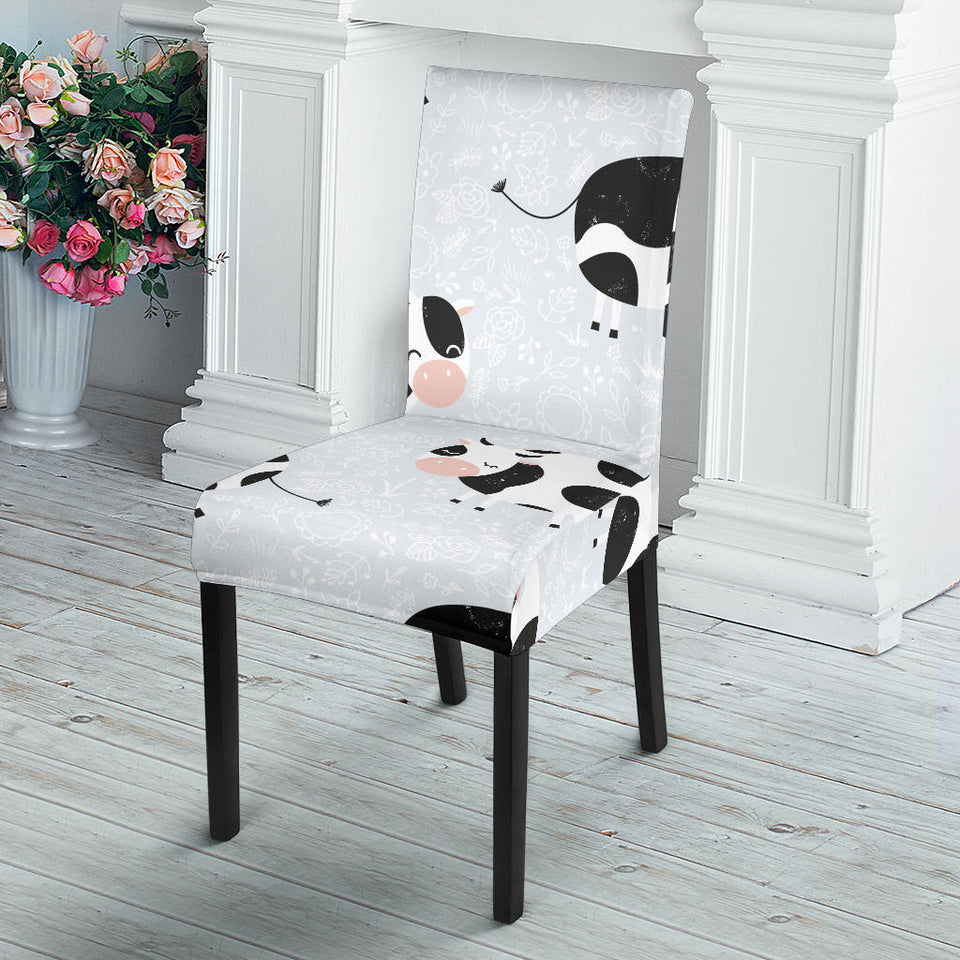 Cute Cows Pattern Dining Chair Slipcover