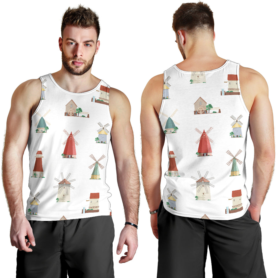 windmill design pattern Men Tank Top