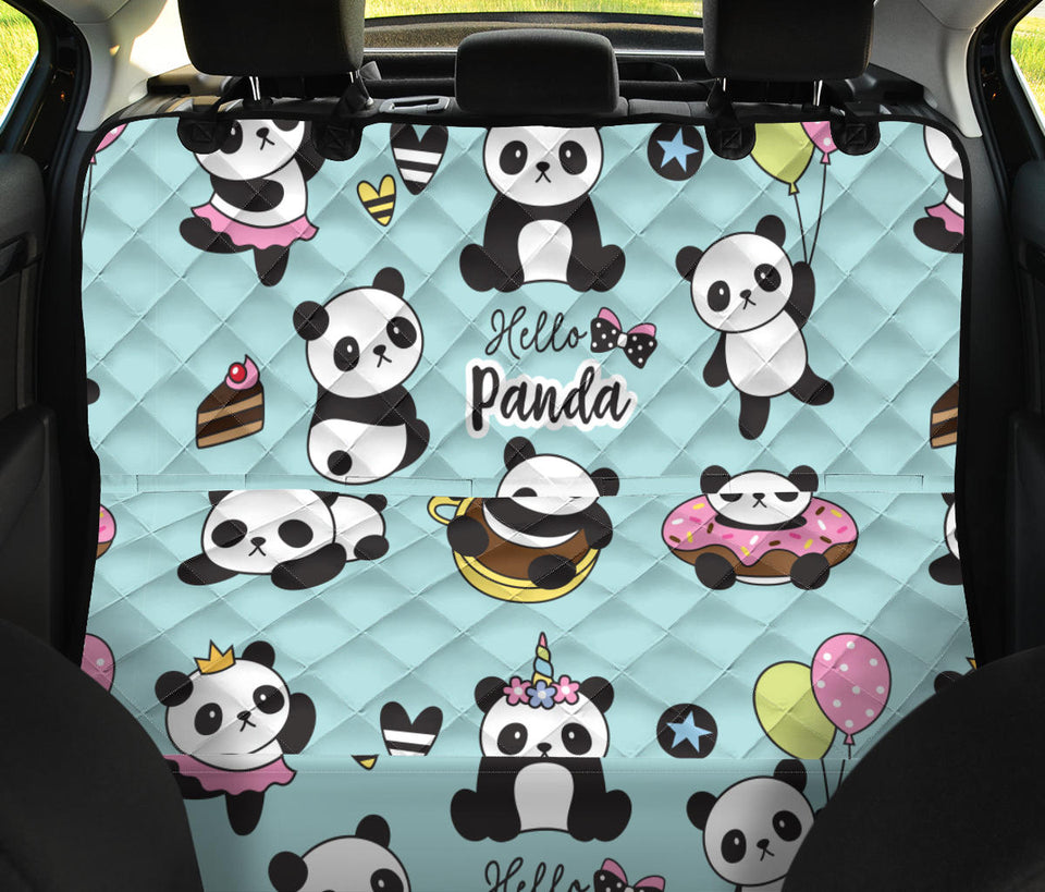 Cute Baby Panda Pattern Dog Car Seat Covers