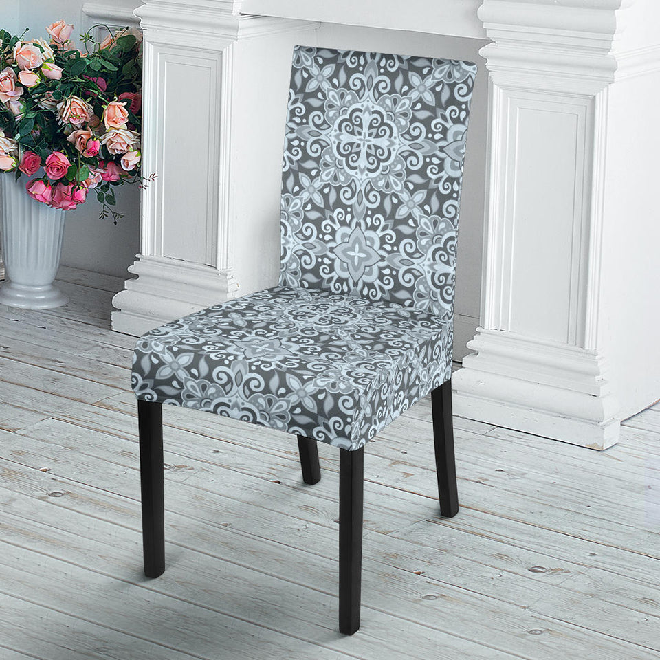 Traditional Indian Element Pattern Dining Chair Slipcover