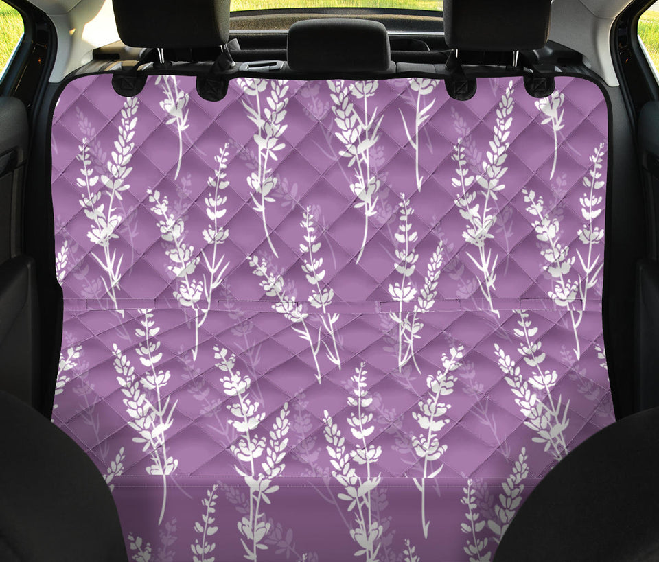 Lavender Flowers Purple Pattern Dog Car Seat Covers
