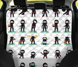 Cute Ninja Katana Sword Pattern Dog Car Seat Covers