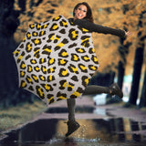 Gray Leopard Print Pattern Umbrella
