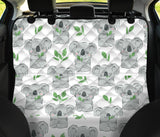 Hand Drawn Koala Leaves Pattern Dog Car Seat Covers