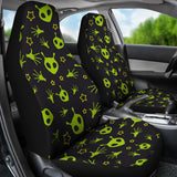 Alien Pattern Print Design 02 Universal Fit Car Seat Covers
