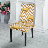 Rhino Yellow Theme Pattern Dining Chair Slipcover
