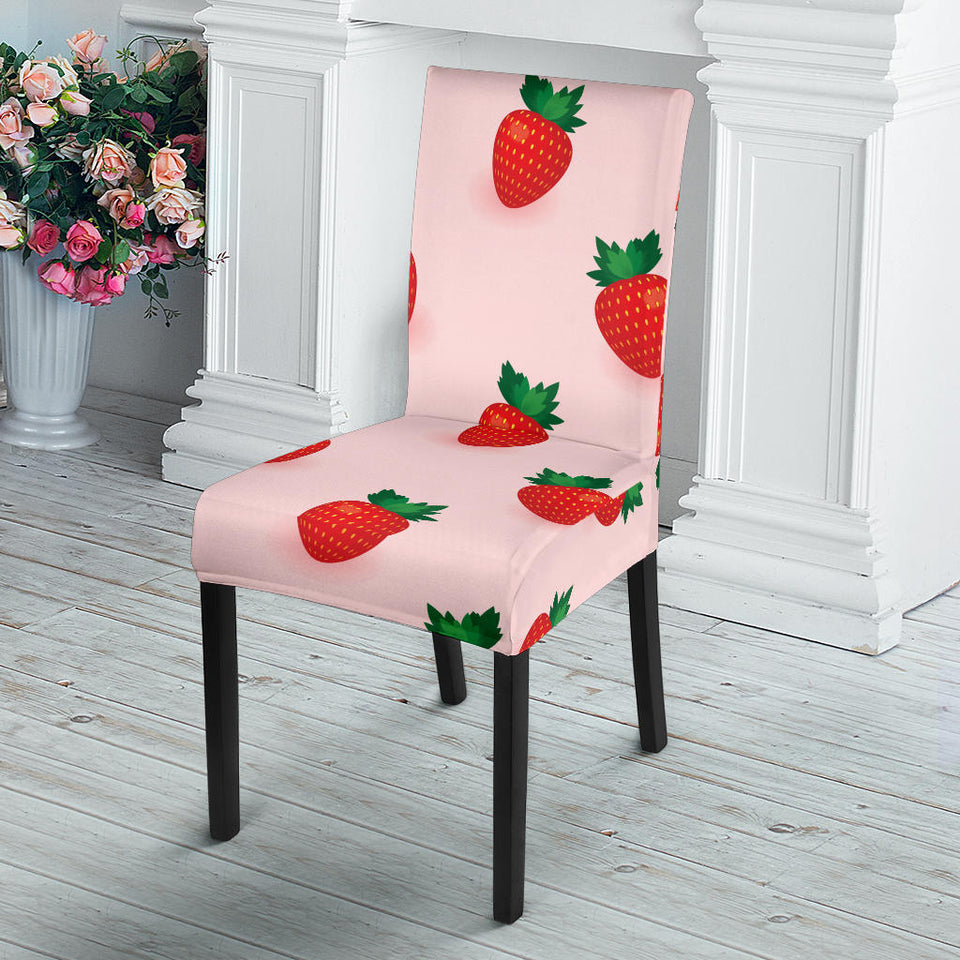 Strawberry Beautiful Pattern Dining Chair Slipcover