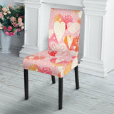 Hand Drawn Heart Design Pattern Dining Chair Slipcover