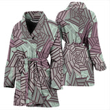 Spider Web Cobweb Design Color Pattern Women'S Bathrobe