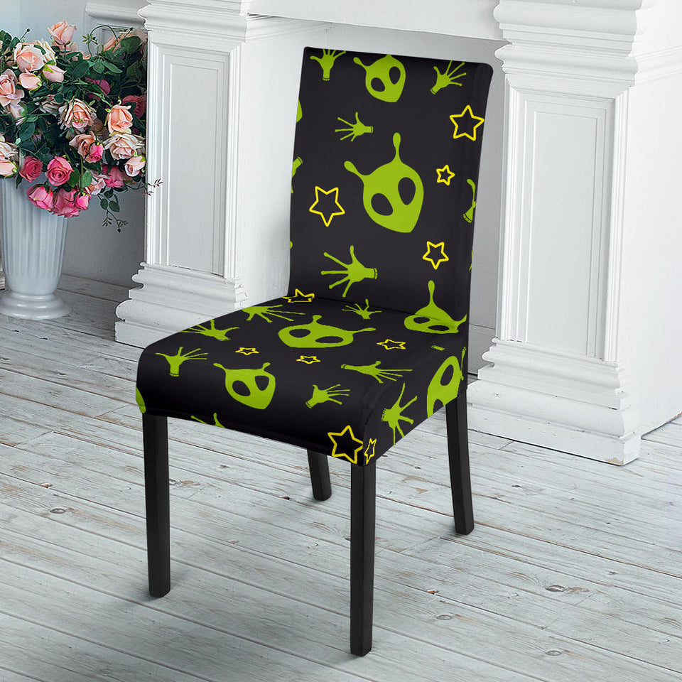 Alien Pattern Print Design 02 Dining Chair Slipcover