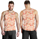 Fire flame watercolor pattern Men Tank Top