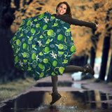Lime Ice Flower Pattern Umbrella