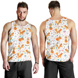 cute tribal fox pattern Men Tank Top