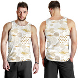 Beautiful gold japanese pattern Men Tank Top