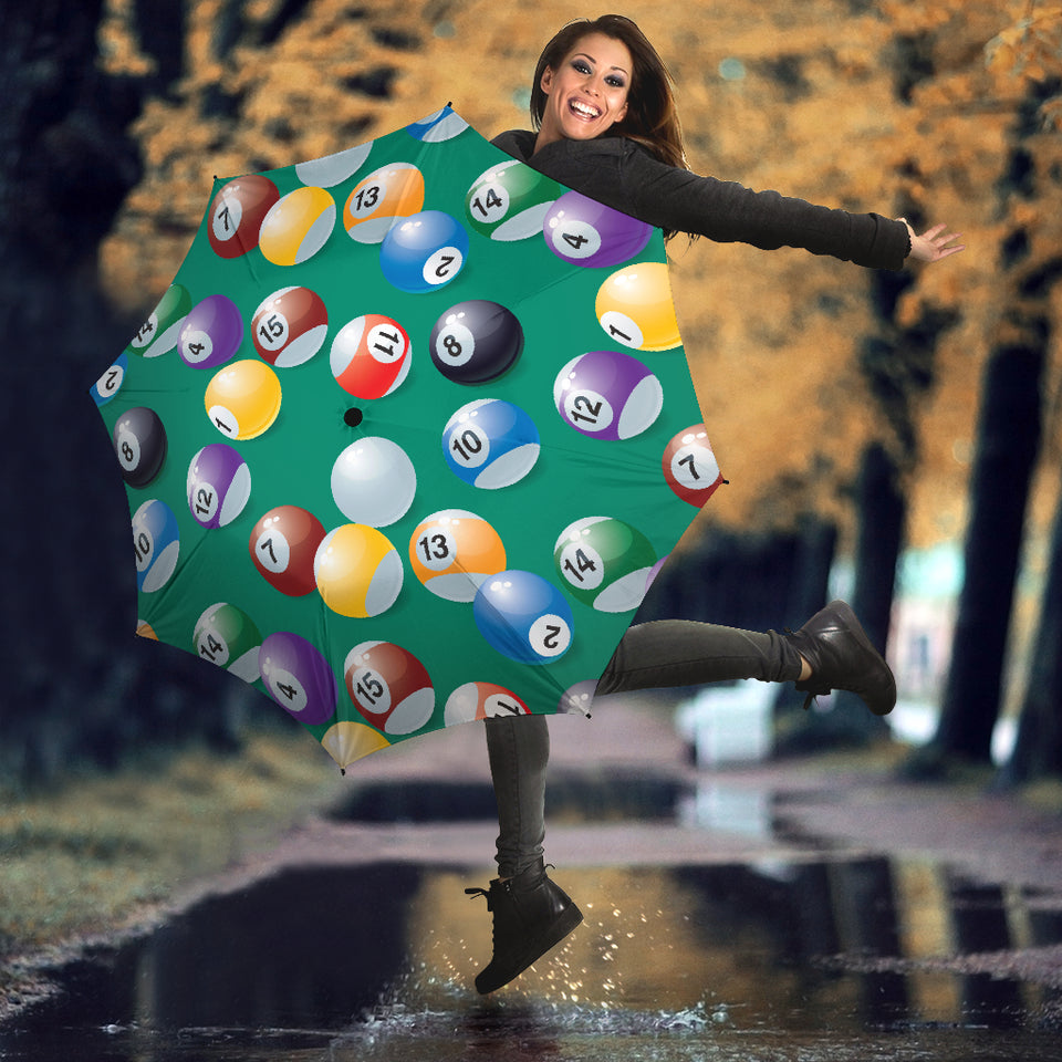Billiard Ball Pattern Print Design 01 Umbrella