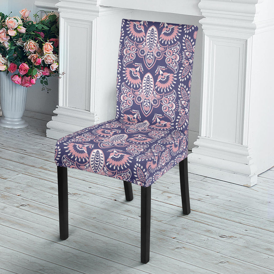 Indian Batik Style Pattern Dining Chair Slipcover