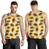 Watercolor papaya pattern Men Tank Top