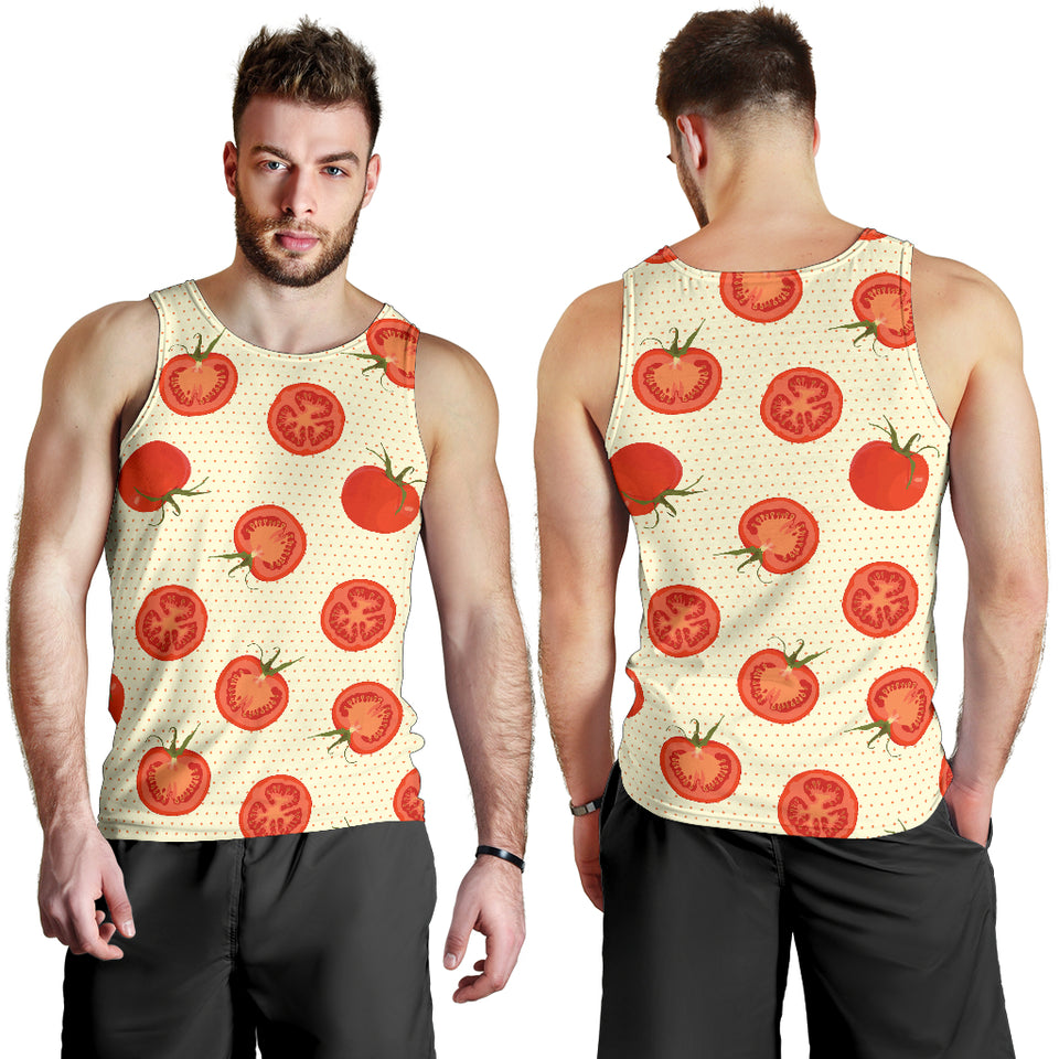 Tomato dot background Men Tank Top