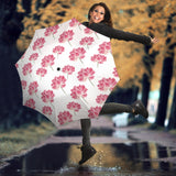 Pink Lotus Waterlily Pattern Umbrella