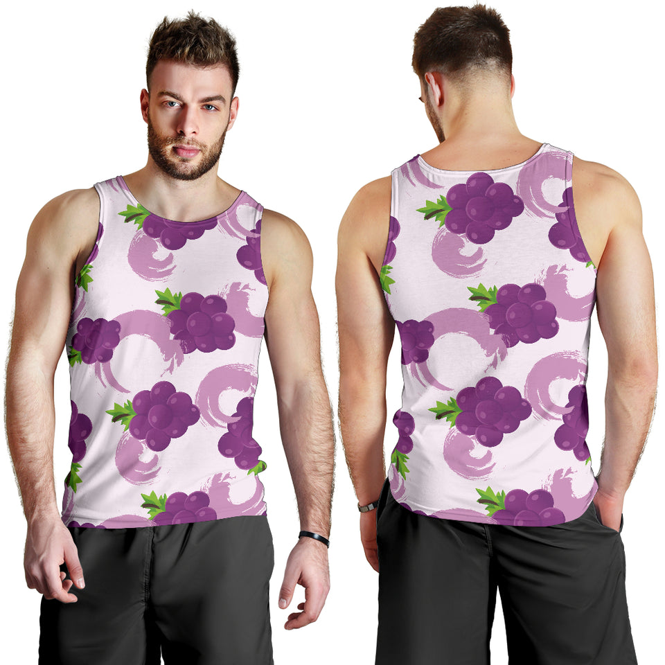 Cute Grape pattern Men Tank Top