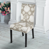 Scallop Shell Pattern Dining Chair Slipcover