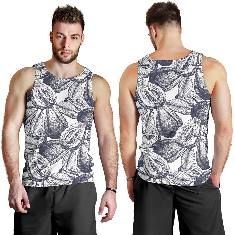Guava tropical hand drawn pattern Men Tank Top