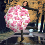 Pink Purple Orchid Pattern Background Umbrella
