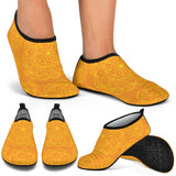 Orange Traditional Indian Element Pattern Aqua Shoes