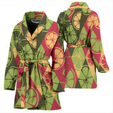Cool Geometric Lime Pattern Women'S Bathrobe