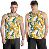 yellow tulips pattern Men Tank Top
