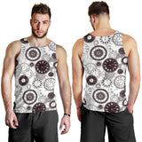 Classic vintage clock pattern Men Tank Top