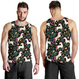 Unicorns forest background Men Tank Top