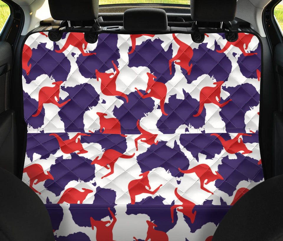 Kangaroo Australian Pattern Dog Car Seat Covers