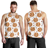 chocolate chip cookie pattern Men Tank Top