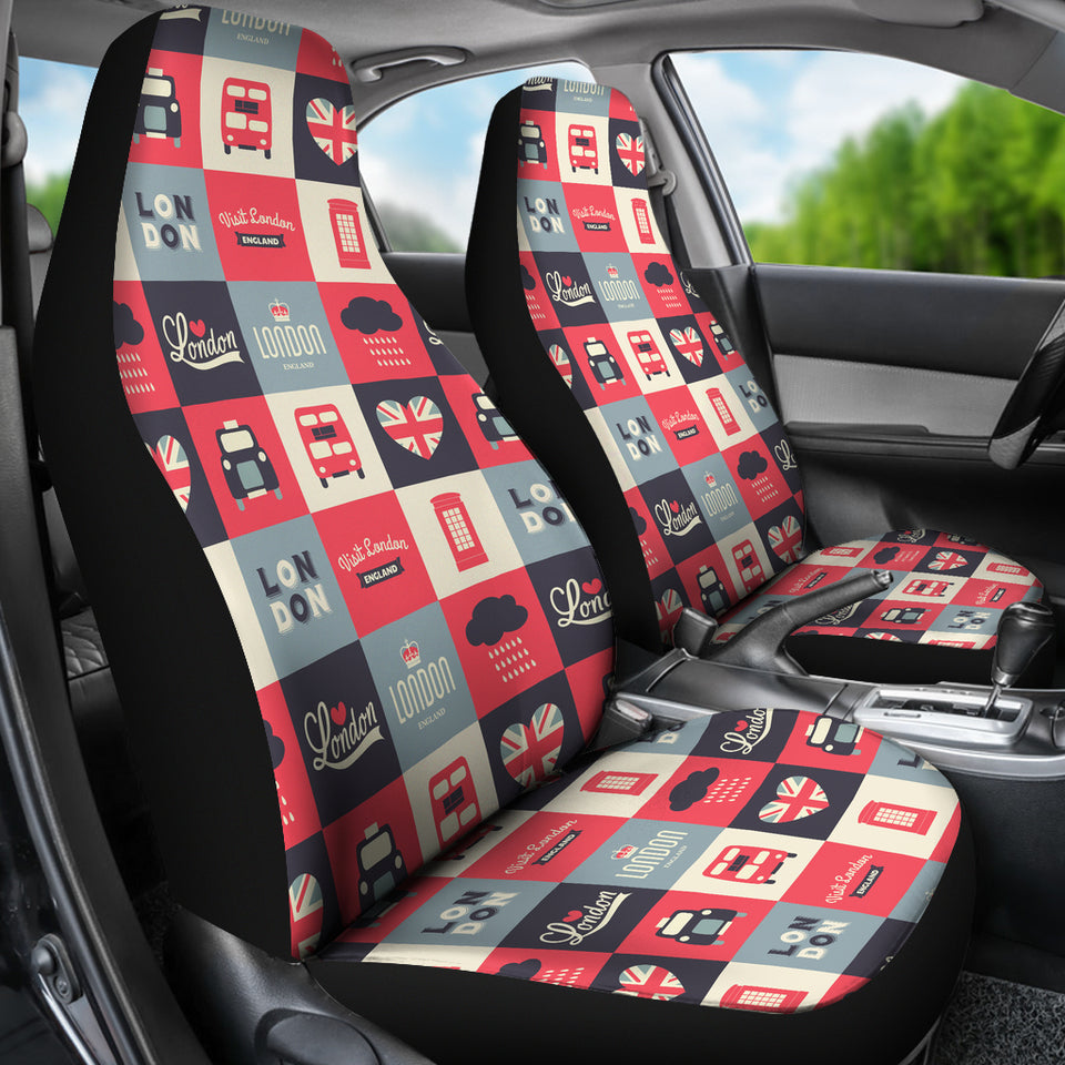 British Pattern Print Design 05 Universal Fit Car Seat Covers