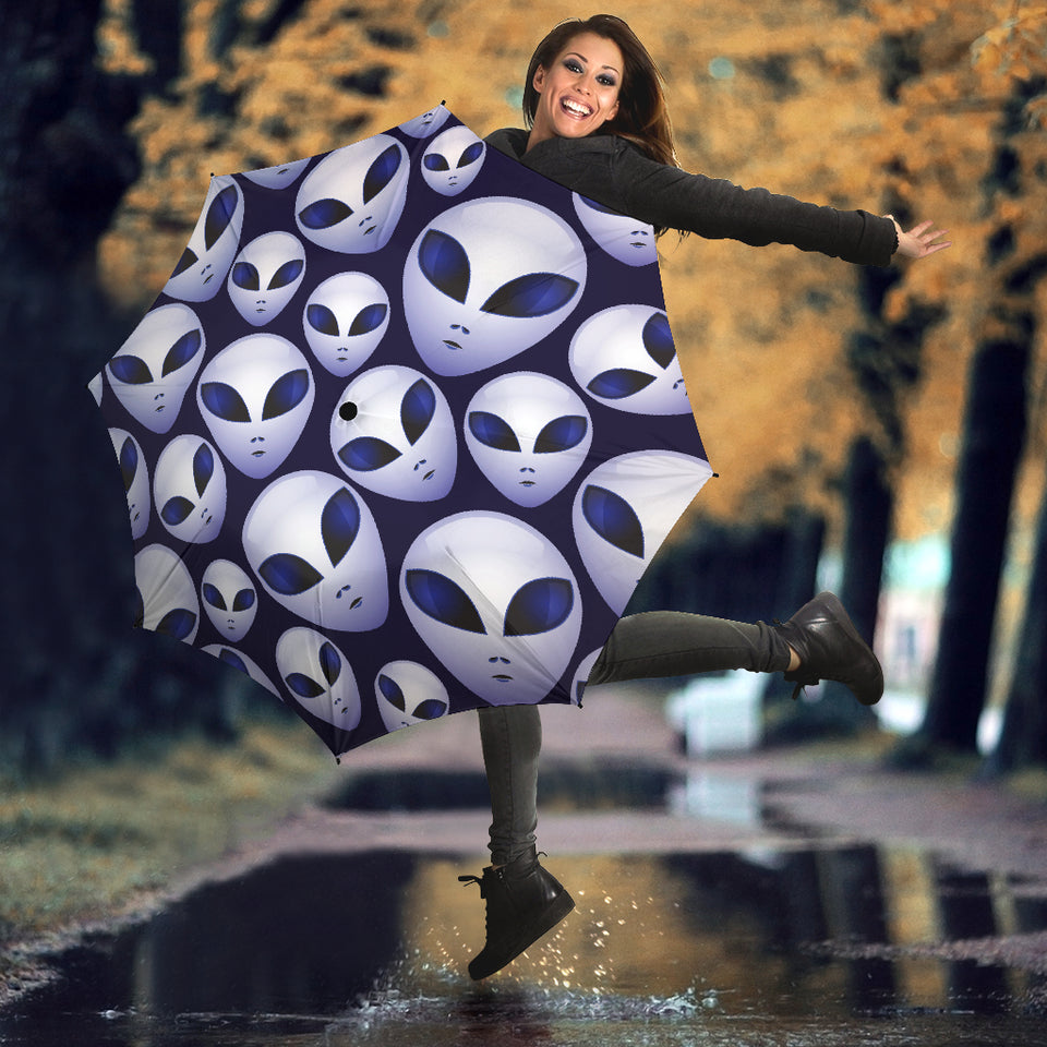 Alien Pattern Print Design 01 Umbrella