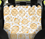 Hand Drawn Onion Pattern Dog Car Seat Covers
