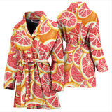 Tropical Grapefruit Pattern Women'S Bathrobe