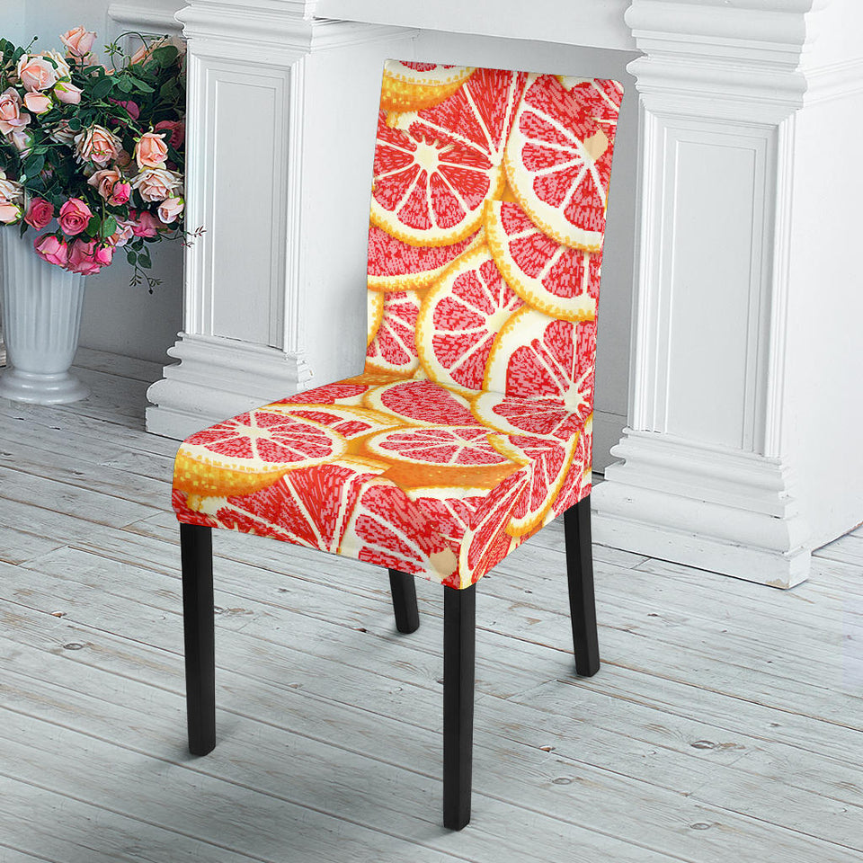 Tropical Grapefruit Pattern Dining Chair Slipcover